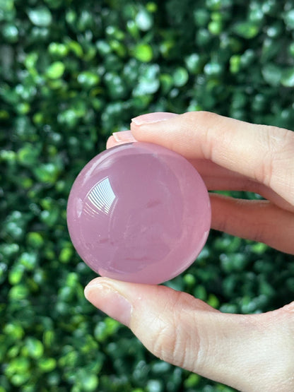 Rose Quartz Sphere – Polished Pink Crystal Orb of Love, Gentle Heart Chakra Stone, Decor, Meditation, or Gift Display