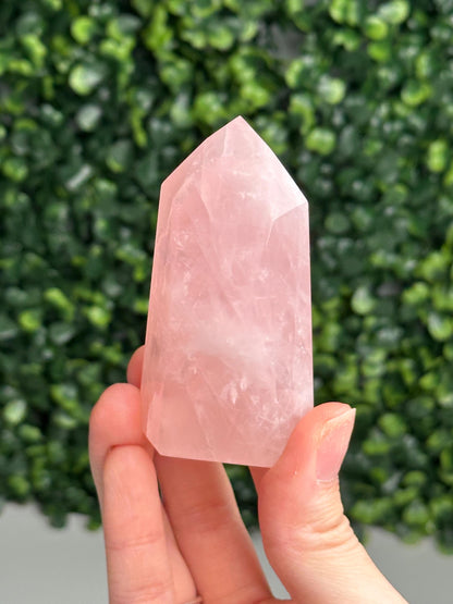 Rose Quartz Towers | YOU PICK! | Brazil | Natural Pink Crystal Point | Raw Standing Rose Quartz for Decor, Energy Work & Crystal Collectors