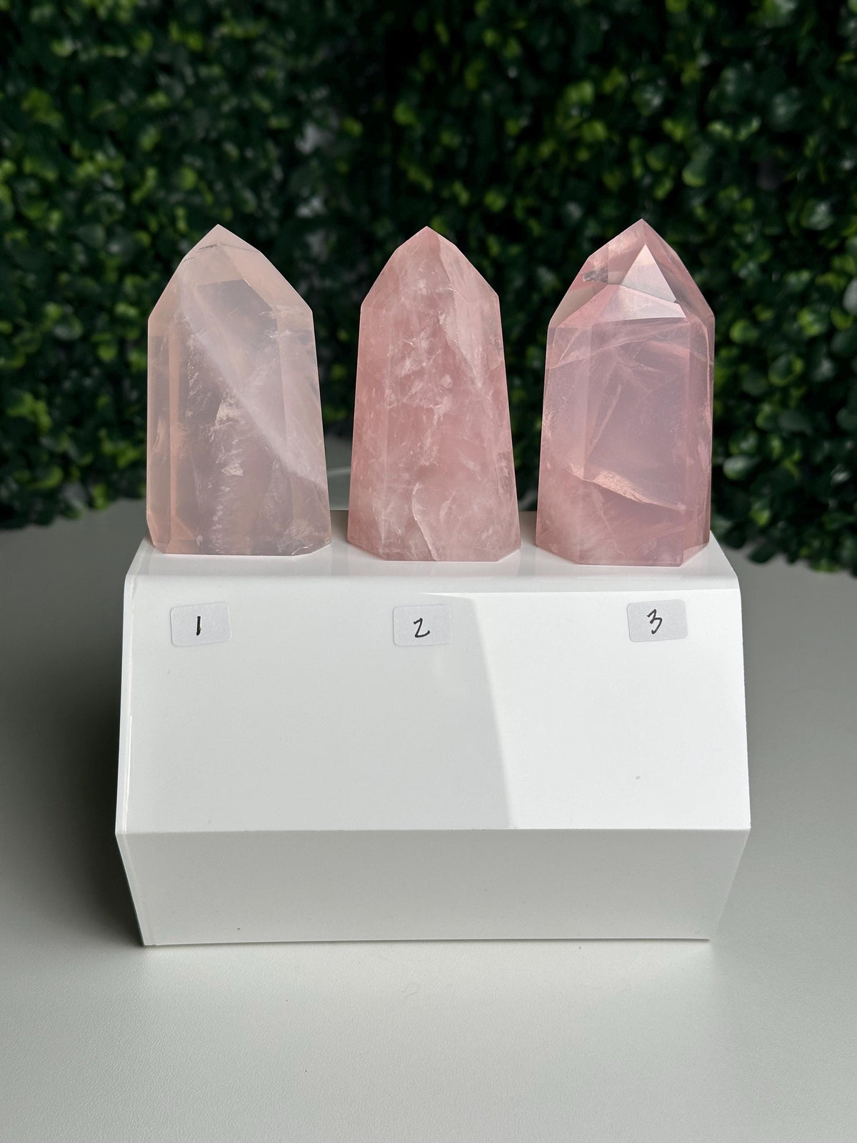 Rose Quartz Towers | YOU PICK! | Brazil | Natural Pink Crystal Point | Raw Standing Rose Quartz for Decor, Energy Work & Crystal Collectors