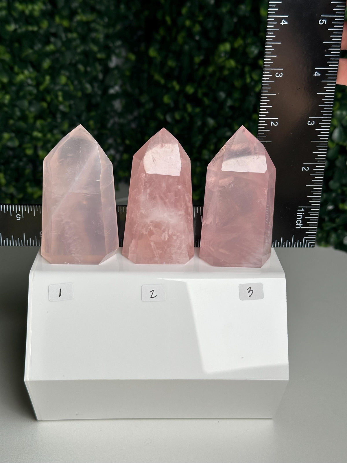 Rose Quartz Towers | YOU PICK! | Brazil | Natural Pink Crystal Point | Raw Standing Rose Quartz for Decor, Energy Work & Crystal Collectors