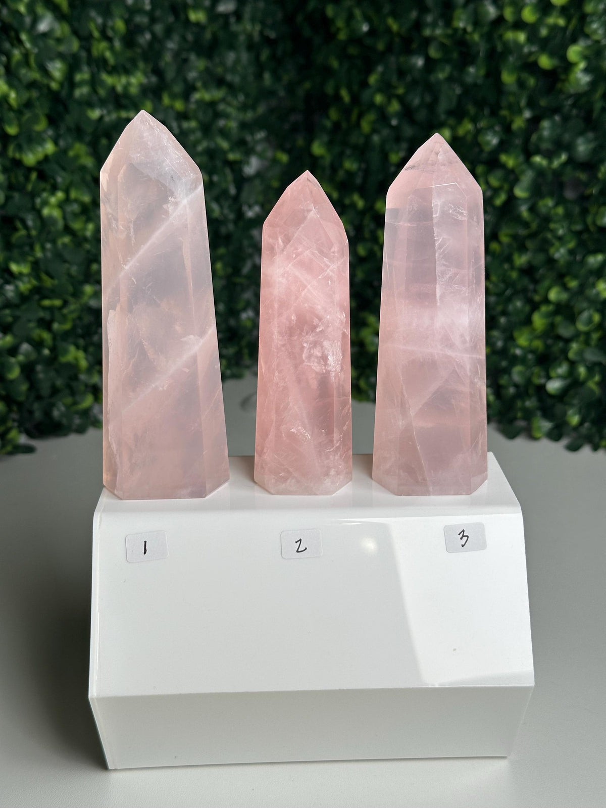 Rose Quartz Towers | YOU PICK! | Brazil | Natural Pink Crystal Point | Raw Standing Rose Quartz for Decor, Energy Work & Crystal Collectors