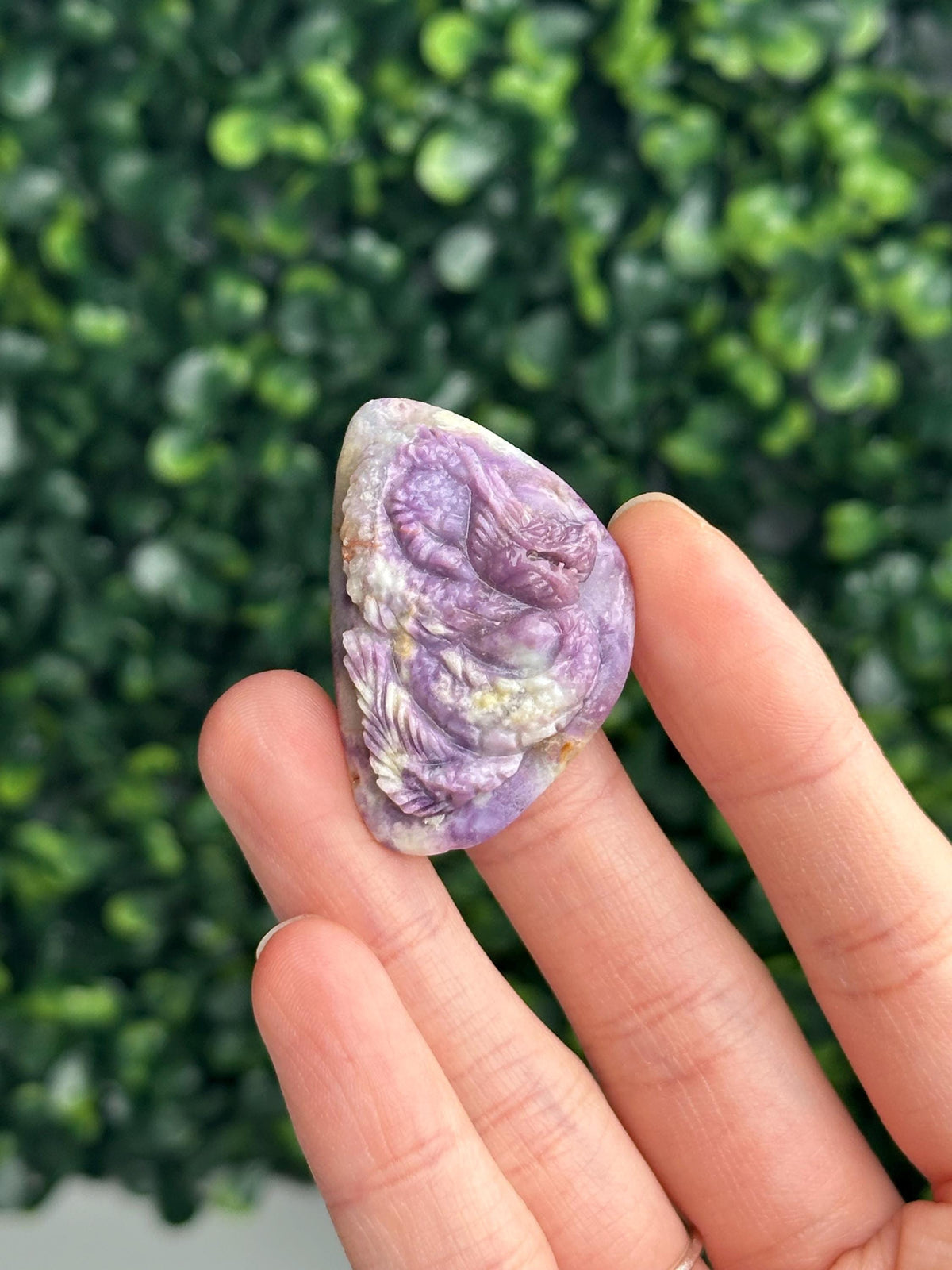 Morado Opal Master Carved Dragon | Detailed Purple Opal Dragon Carving | Natural Stone Fantasy Figurine | Collector Crystal Display Gift