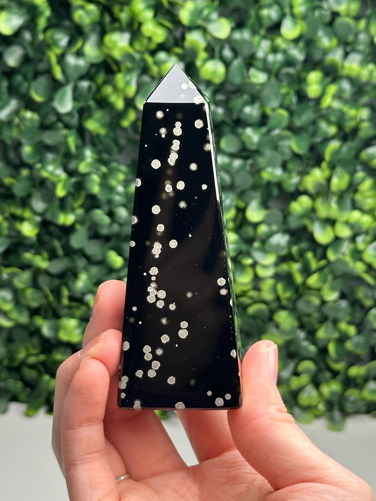 Stardust Obsidian Obelisks - YOU PICK | Natural Black Obsidian Towers with Inclusions | Polished Standing Specimens for Collectors & Display