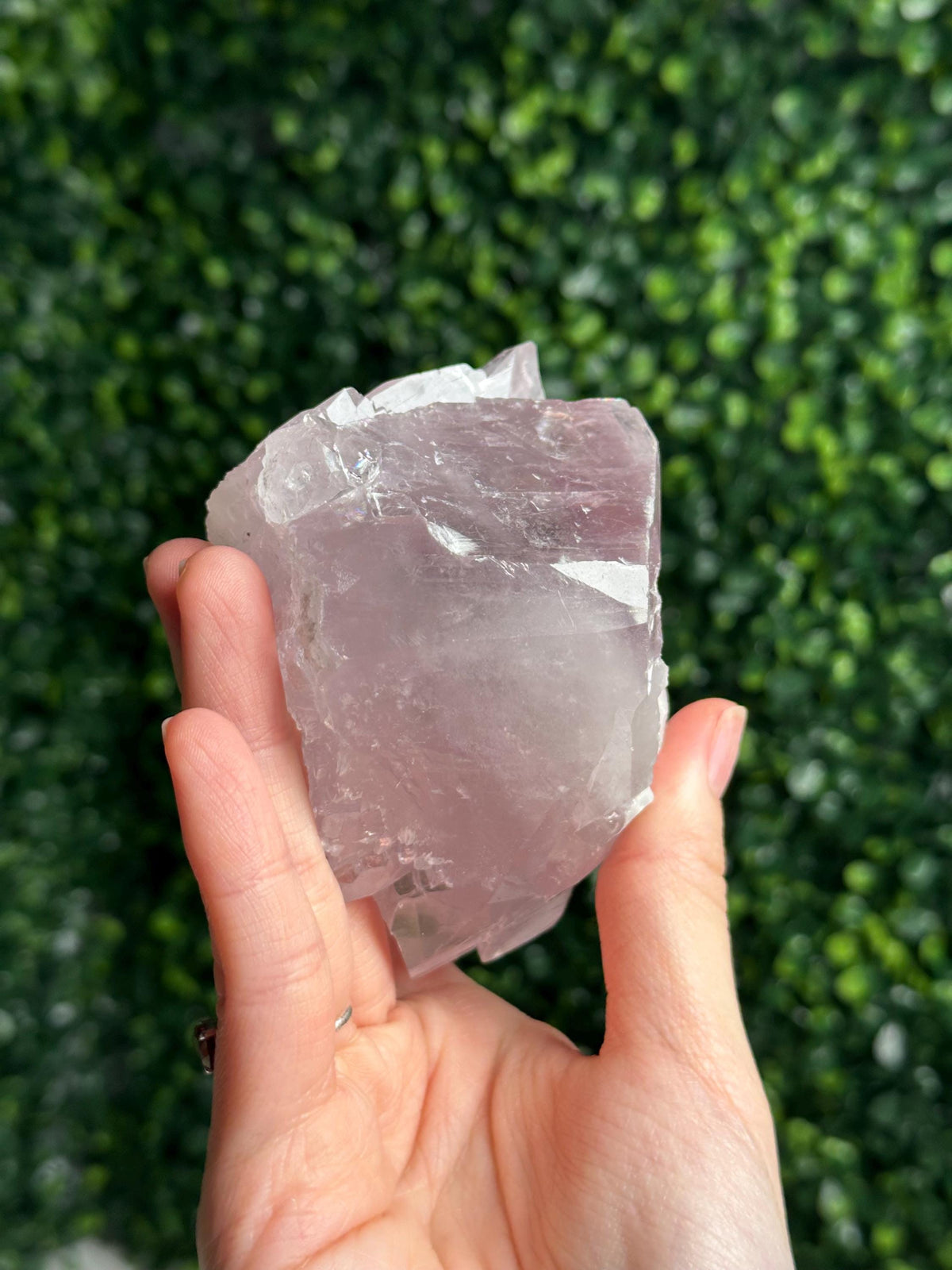 Lavender Balmat Calcite | Natural Purple Calcite Crystal | Balmat Mine New York Mineral Specimen | Collector Display Stone