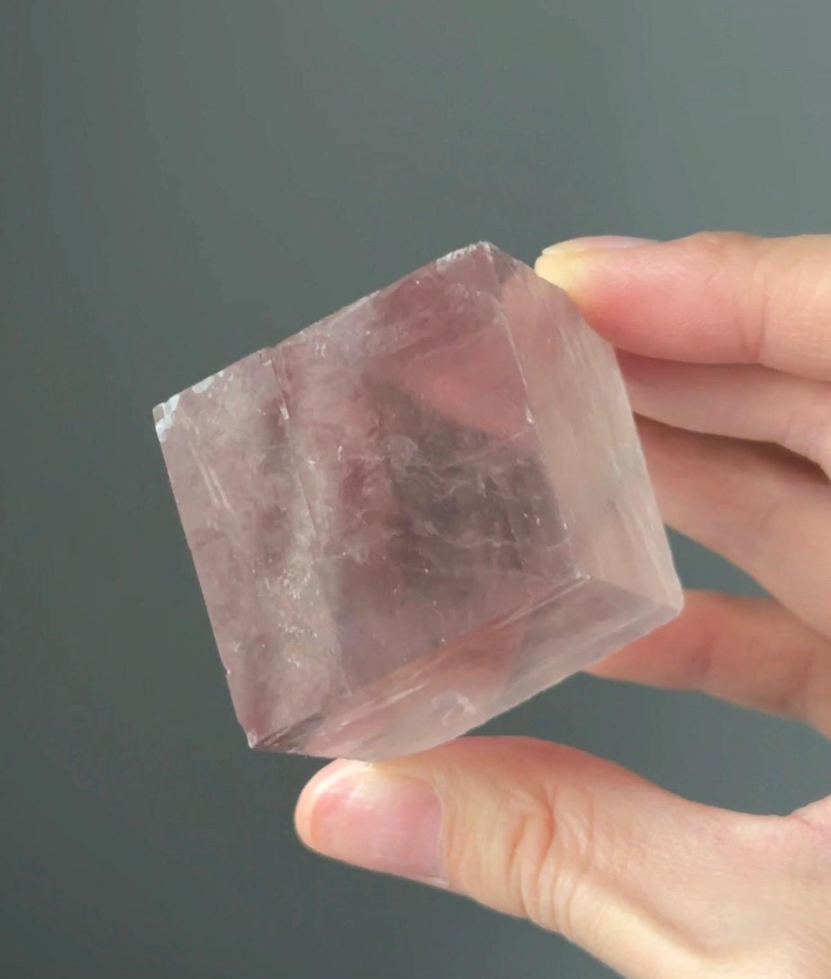 Berry Lavender Calcite from Madagascar | Natural Purple Calcite Crystal | Polished Mineral Specimen for Collectors Display Decor Accent