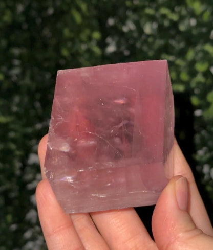 Berry Lavender Calcite from Madagascar | Natural Purple Calcite Crystal | Polished Mineral Specimen for Collectors Display Decor Accent