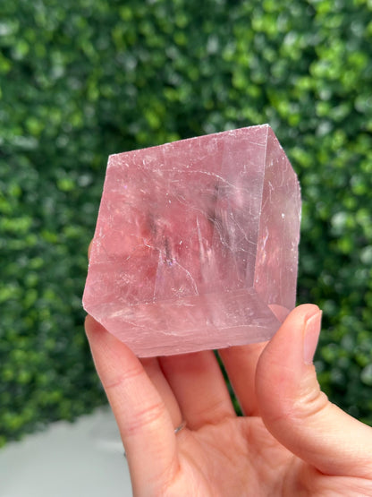 Berry Lavender Calcite from Madagascar | Natural Purple Calcite Crystal | Polished Mineral Specimen for Collectors Display Decor Accent