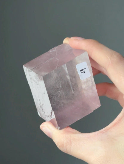 Berry Lavender Calcite from Madagascar | Natural Purple Calcite Crystal | Polished Mineral Specimen for Collectors Display Decor Accent