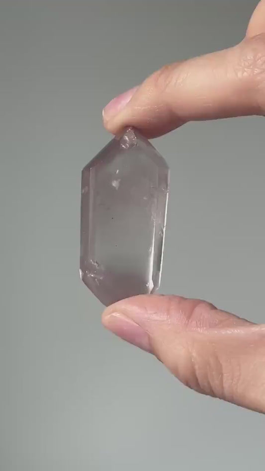 Pink Lithium Quartz Tower – Polished Crystal Point, Natural Soothing Stone for Emotional, Calming Gemstone Decor, Energy Tool