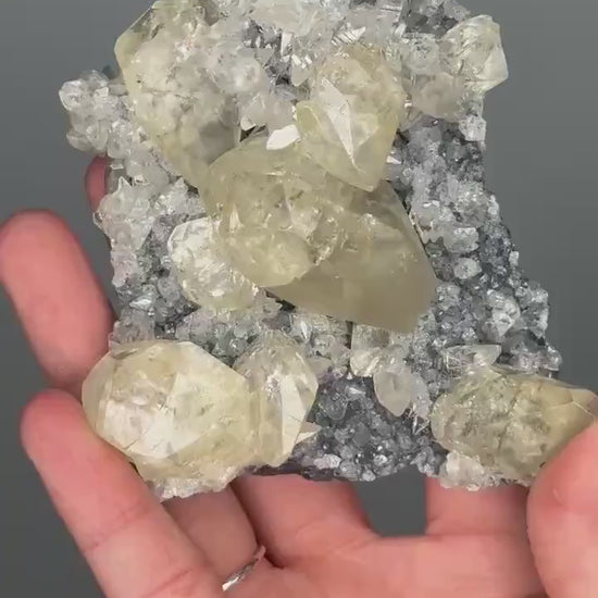 Anhui Calcite Crystal | Golden-Yellow Calcite from China for Clarity, Confidence, and Energy | Natural Mineral Display or Gift Stone