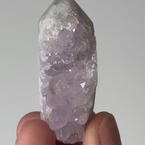 Mini Pink Amethyst Tower | Calming Crystals for Emotional Healing and Balance | Polished Point for Gift or Display