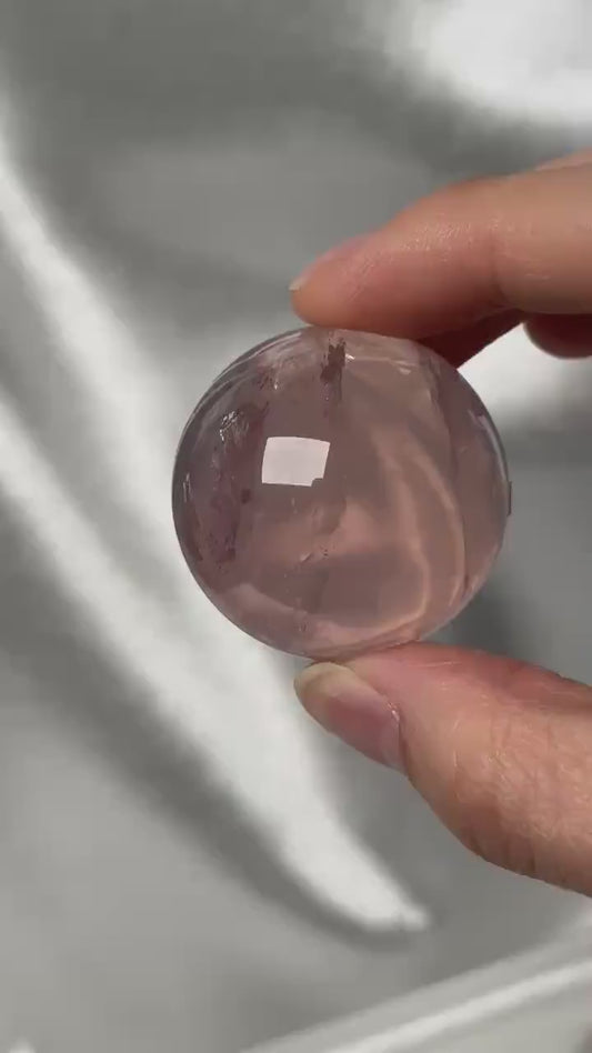 Old Stock Mozambique Rose Quartz Sphere – Natural Crystal Orb, Love Energy, Meditation, Home Decor, or Collection Piece