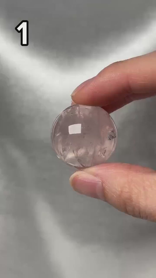 Old Stock Mozambique Rose Quartz Sphere – You Pick! Natural Crystal for Heart, Love Energy, Home Decor, or Collection Piece