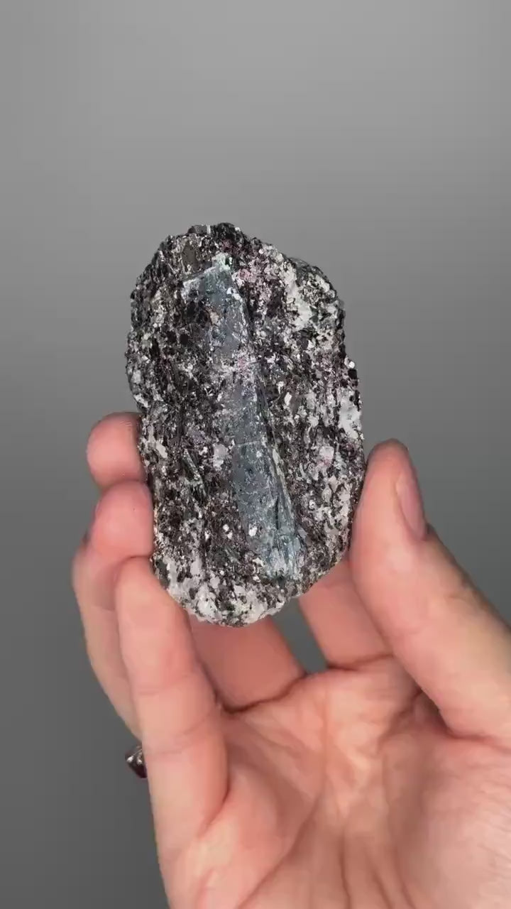 Kyanite Garnet Albite Biotite Quartz Specimen | Raw Crystal Cluster for Mineral Collectors | Energy Balance and Protection | Rare!