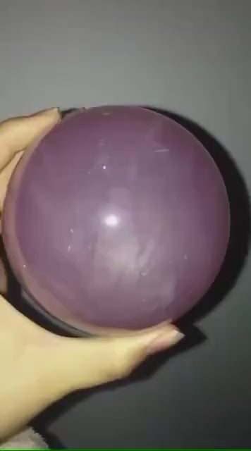 Moody Large Rose Quartz Sphere – Polished Pink Crystal Orb of Love, Gentle Heart Chakra Stone, Decor, Meditation, or Gift Display