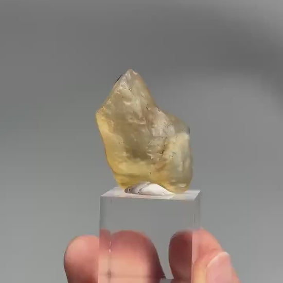 Libyan Desert Glass – Rare Tektite from the Sahara, High-Vibration Crystal for Manifestation, Solar Plexus Activation, or Collector Display