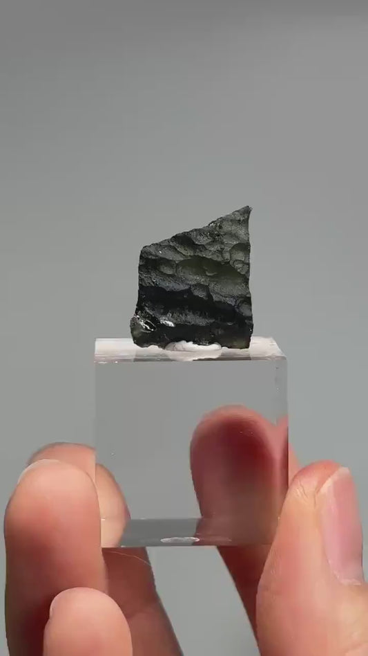 Moldavite – Authentic Tektite from Czech Republic, Powerful Transformation Crystal for Awakening, High Vibration, and Spiritual Growth