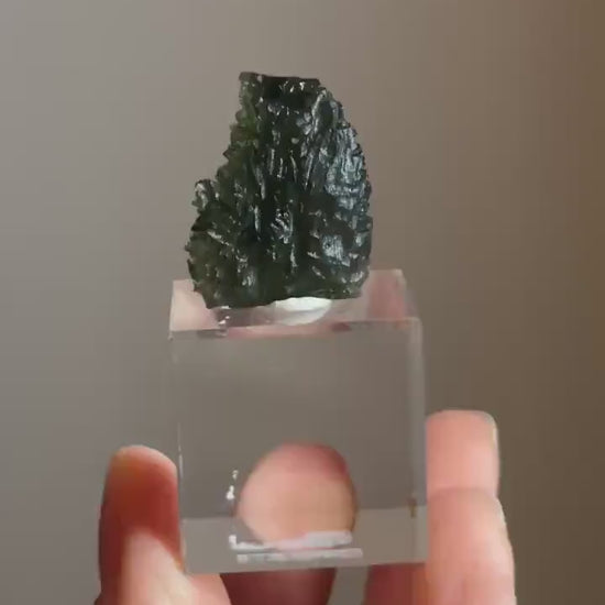 Moldavite – Authentic Tektite from Czech Republic, Powerful Transformation Crystal for Awakening, High Vibration, and Spiritual Growth