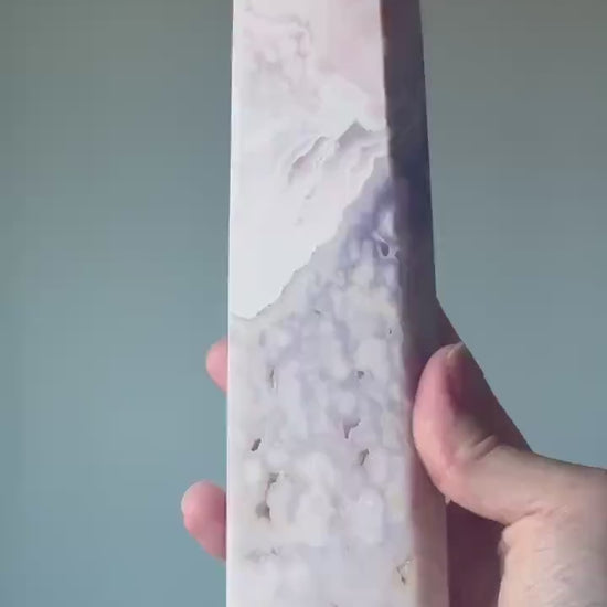 Magical Pink Amethyst Tower | Polished Crystal Point | Soft Pink Amethyst | Promotes Calm & Spiritual Growth | Natural Crystal for Decor