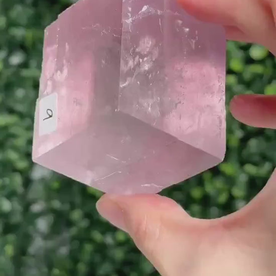 Berry Lavender Calcite from Madagascar | Natural Purple Calcite Crystal | Polished Mineral Specimen for Collectors Display Decor Accent