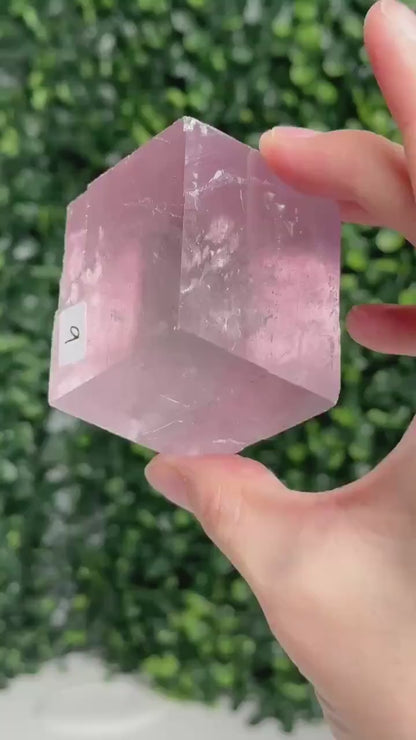 Berry Lavender Calcite from Madagascar | Natural Purple Calcite Crystal | Polished Mineral Specimen for Collectors Display Decor Accent