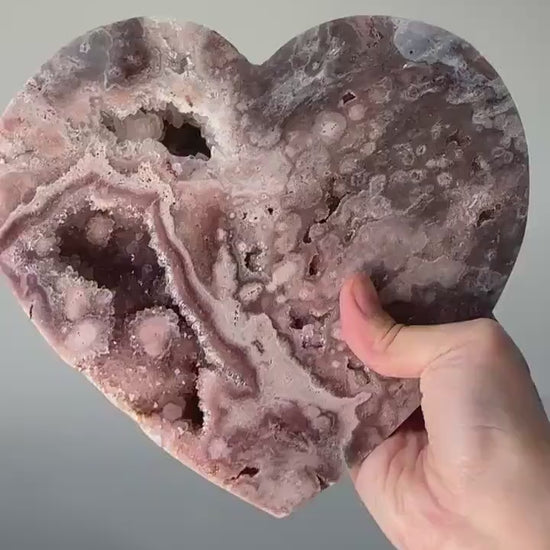 Adorable Pink Amethyst Heart | Natural Crystal Carving | Soft-Hued Amethyst Gemstone | Stone for Love & Energy Work