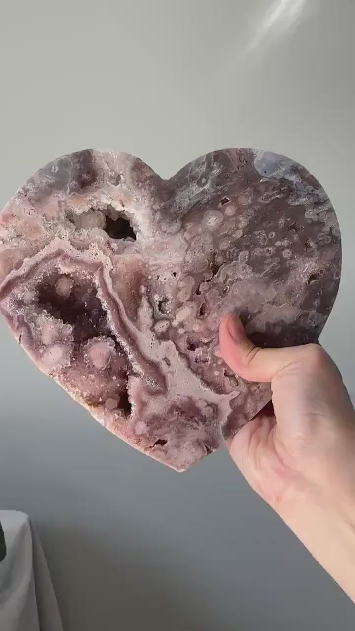 Adorable Pink Amethyst Heart | Natural Crystal Carving | Soft-Hued Amethyst Gemstone | Stone for Love & Energy Work