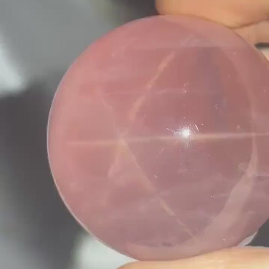 Rose Quartz Sphere – Polished Pink Crystal Orb of Love, Gentle Heart Chakra Stone, Decor, Meditation, or Gift Display