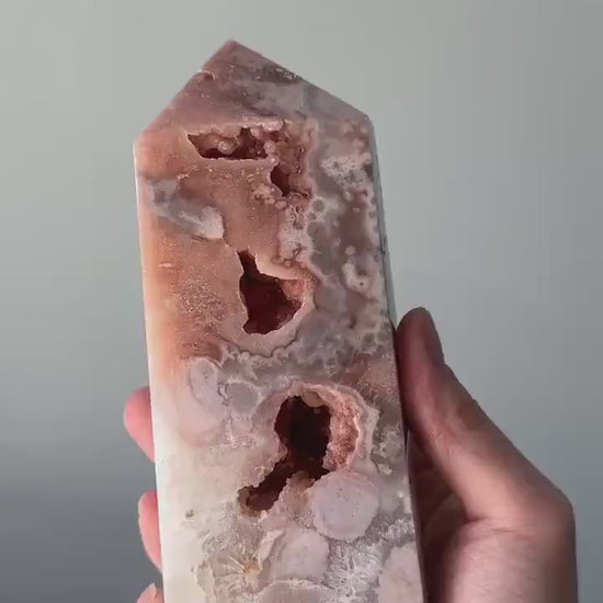 Pink Amethyst Tower | Polished Crystal Point for Love, Calm, and Heart Chakra Energy | Beautiful Display Stone or Gift