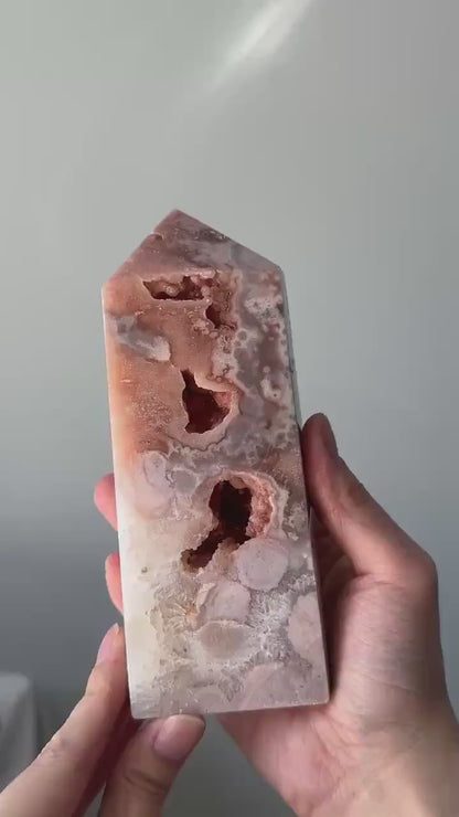 Pink Amethyst Tower | Polished Crystal Point for Love, Calm, and Heart Chakra Energy | Beautiful Display Stone or Gift