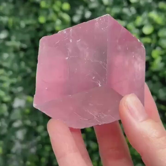Berry Lavender Calcite from Madagascar | Natural Purple Calcite Crystal | Polished Mineral Specimen for Collectors Display Decor Accent