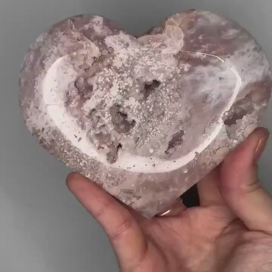 Adorable Pink Amethyst Heart | Natural Crystal Carving | Soft-Hued Amethyst Gemstone | Love & Energy Work