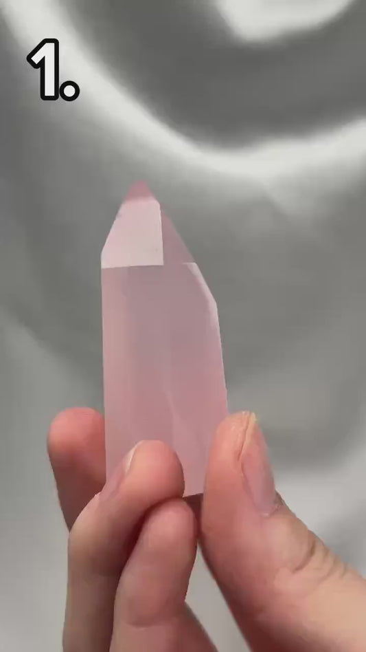 Rose Quartz Towers | YOU PICK! | Brazil | Natural Pink Crystal Point | Raw Standing Rose Quartz for Decor, Energy Work & Crystal Collectors