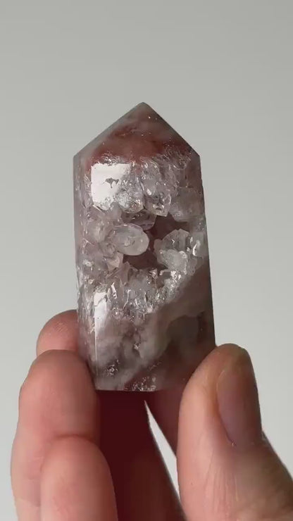 Mini Pink Amethyst Tower | Calming Crystals for Emotional Healing and Balance | Polished Point for Gift or Display