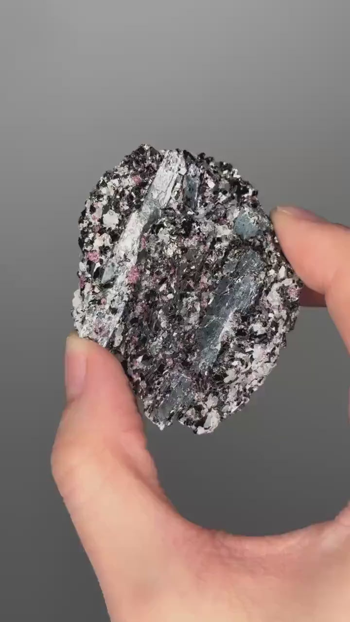 Kyanite Garnet Albite Biotite Quartz Specimen | Raw Crystal Cluster for Mineral Collectors | Energy Balance and Protection | Rare!