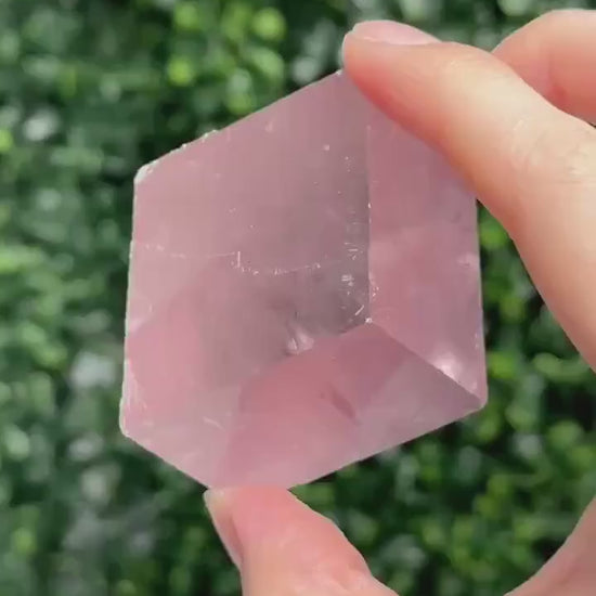 Berry Lavender Calcite from Madagascar | Natural Purple Calcite Crystal | Polished Mineral Specimen for Collectors Display Decor Accent