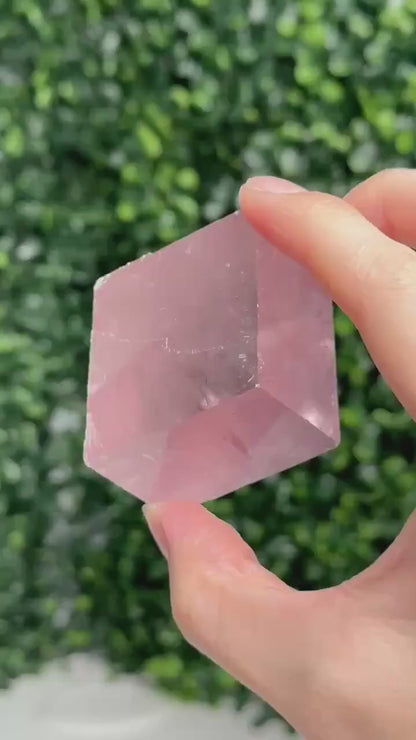 Berry Lavender Calcite from Madagascar | Natural Purple Calcite Crystal | Polished Mineral Specimen for Collectors Display Decor Accent