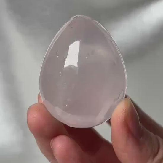 Rose Quartz Egg – You Pick! Polished Pink Crystal for Love, Heart Chakra Gemstone for Meditation, Display, or Spiritual Gift