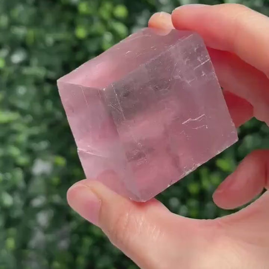 Berry Lavender Calcite from Madagascar | Natural Purple Calcite Crystal | Polished Mineral Specimen for Collectors Display Decor Accent