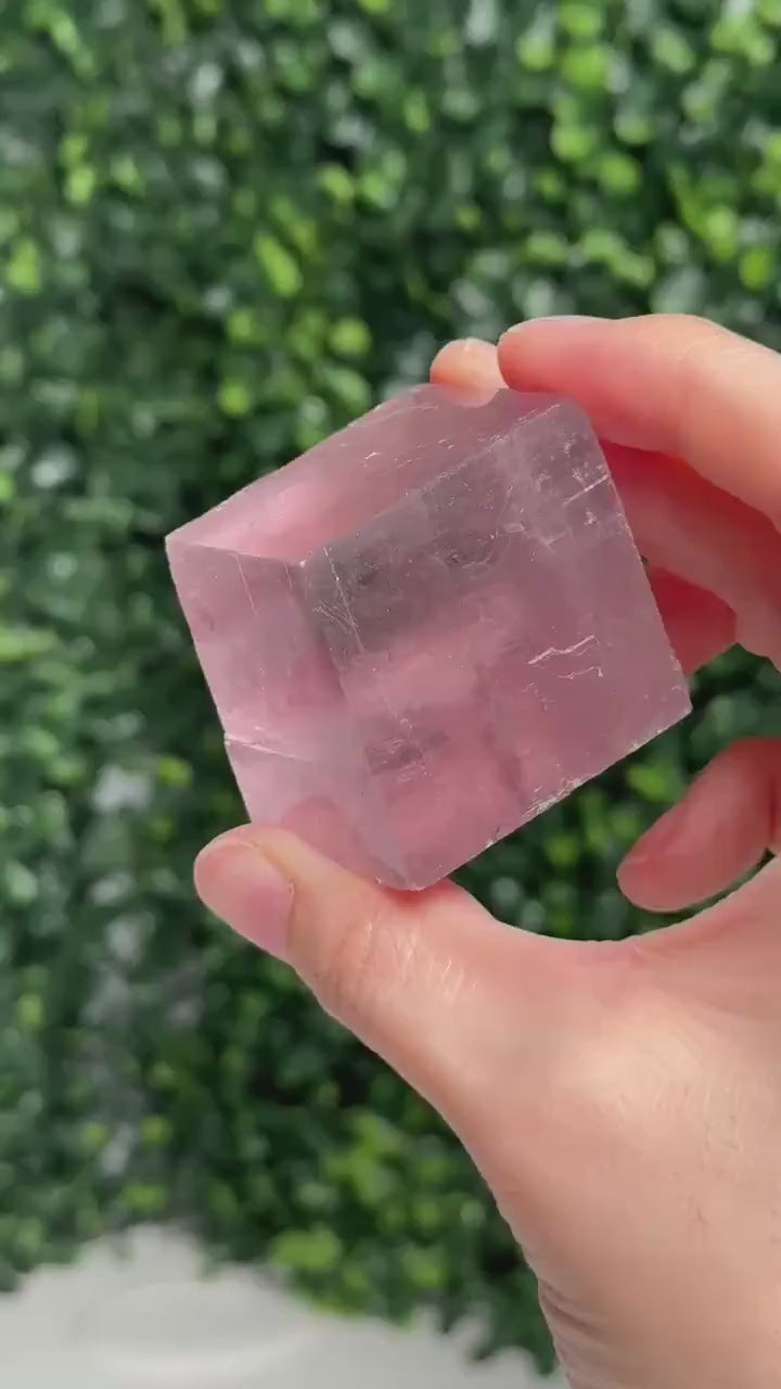 Berry Lavender Calcite from Madagascar | Natural Purple Calcite Crystal | Polished Mineral Specimen for Collectors Display Decor Accent