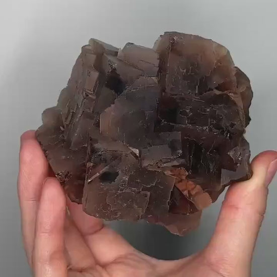 Black Fluorite from Pakistan | Natural Fluorescent Crystal Specimen | Unique Display Mineral for Collectors