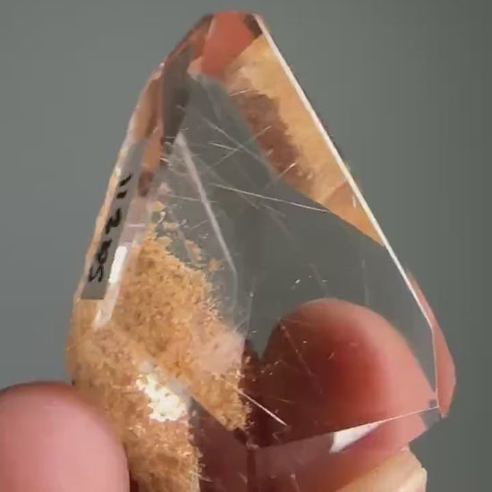 Rutile Garden Quartz | Natural Quartz Crystal with Rutile and Garden Inclusions | Polished Mineral Specimen for Collectors & Display