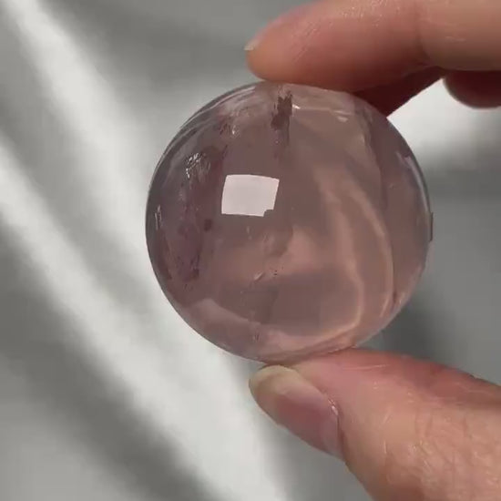 Old Stock Mozambique Rose Quartz Sphere – Natural Crystal Orb, Love Energy, Meditation, Home Decor, or Collection Piece