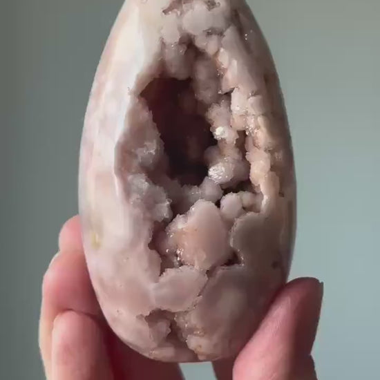 Pink Amethyst Egg | Crystal for Love, Calm, and Intuition | Unique Stone for Emotional Balance | Elegant Natural Crystal Decor Displ