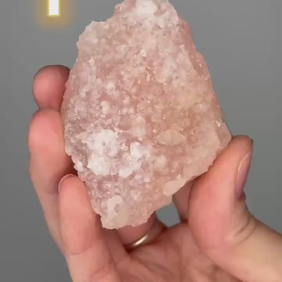 Pink Apophyllite Crust | Natural Crystal Formation | Delicate Apophyllite Growth | Unique Mineral Specimen for Display & Decor - You Pick!